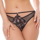 Fortune - Black Sheer Lace Thongs