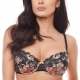 Fortune - Black Sheer Lace Push up Bra