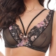 Fortune - Black Sheer Lace Strappy Bra