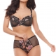 Fortune - Black Sheer Lace Plus Size Bra