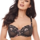 Fortune - Black Sheer Lace Plus Size Bra