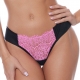 IVRESSE - Pink Black Mesh Lace Thongs 1