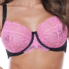 IVRESSE - Pink Lace Unlined Plus Size Bra