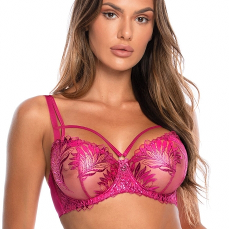 Brilliance 1 - Fuchsia Pink Sheer Balconette