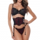 Mutine - Black & Red Lace Balconette Bra