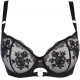 On The Clouds - Black Mesh Bra
