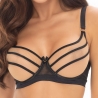 On The Clouds 4 - Black Beige Mesh Bra