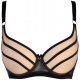 On The Clouds 4 - Black Beige Mesh Bra
