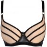 On The Clouds 4 - Black Beige Mesh Bra