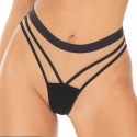 On The Clouds 4 - Black Mesh Thongs