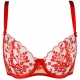 On the Clouds 7 - Red Sheer Balconette