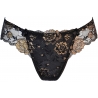 On the Clouds 6 - Black and Gold Thongs