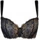 On the Clouds 6 - Black and Gold Lace Bra