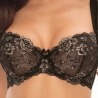 On the Clouds 6 - Black and Gold Lace Bra