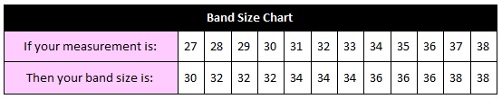 american bra band size chart