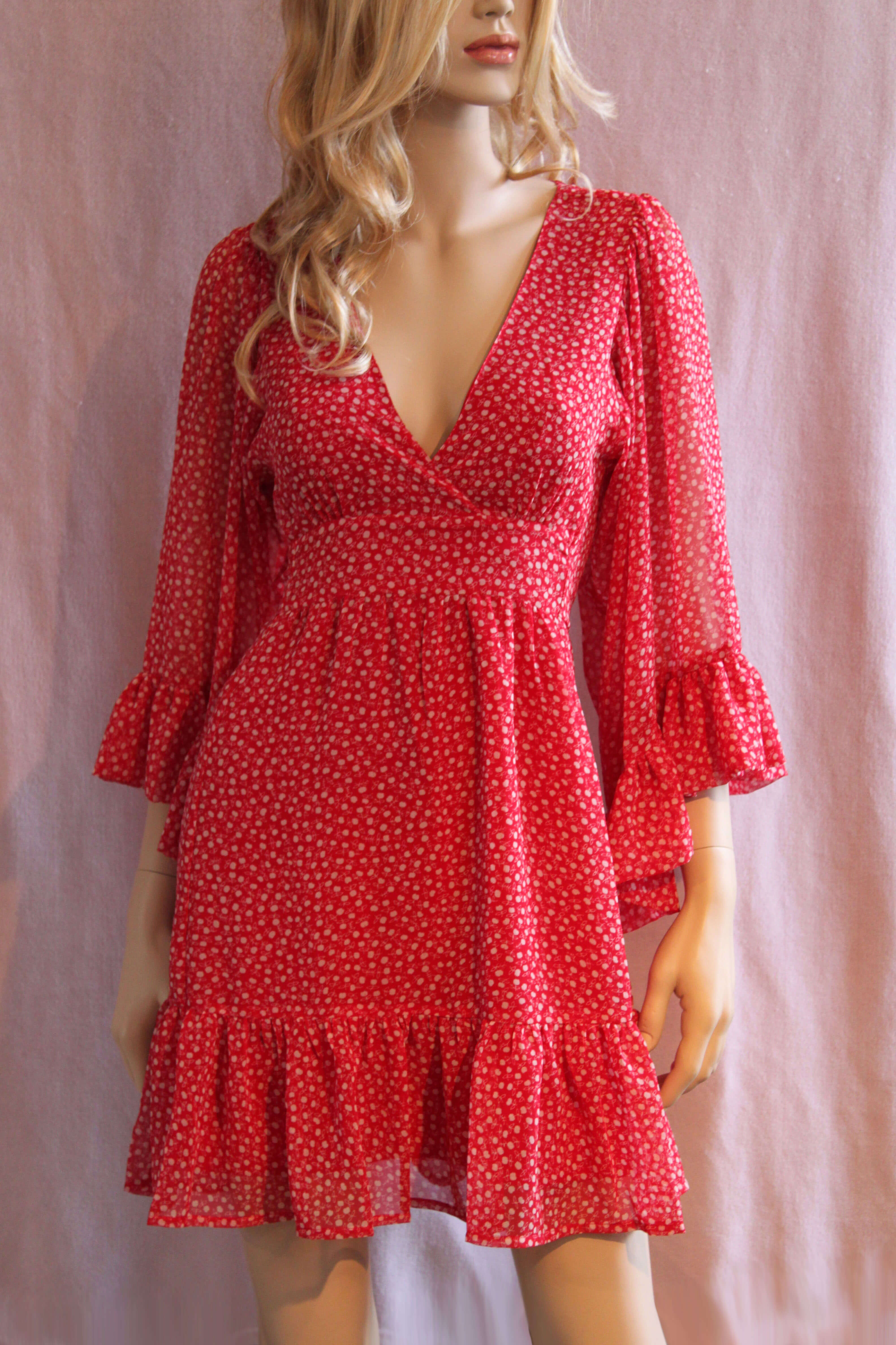 dating dress red