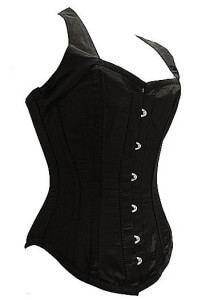 black waist traing corset