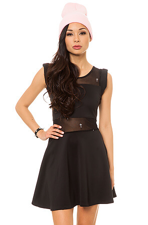 karmaloop black sheer dress