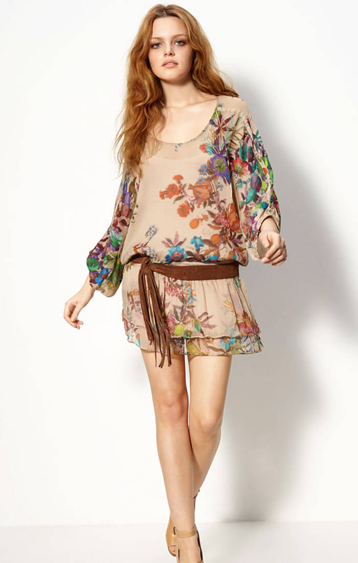 floral hippie dress