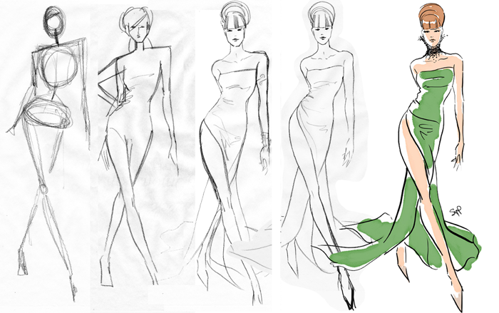 how to draw fashion figures for beginners